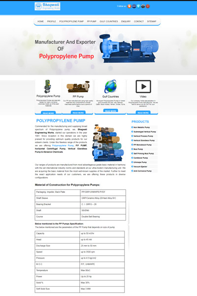 Polypropylene Pump