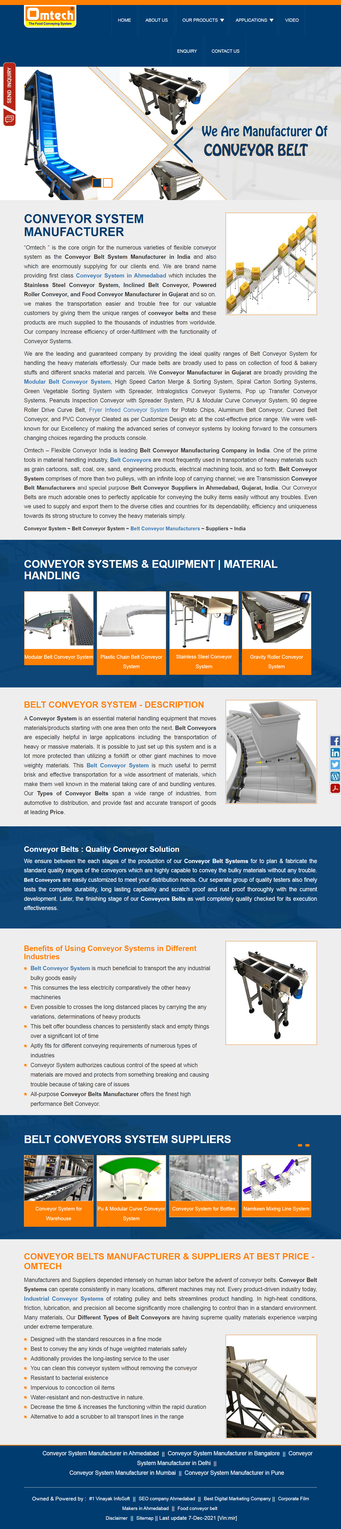Conveyor Belts Manufacturer