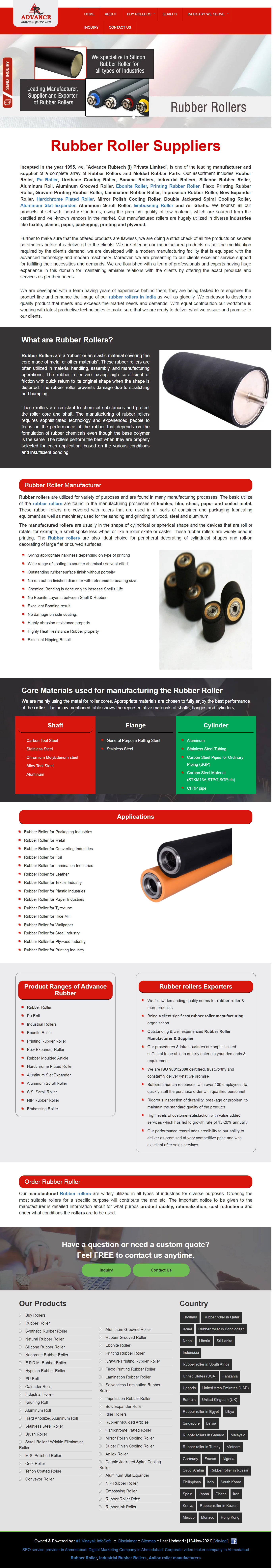 Rubber Roller Suppliers