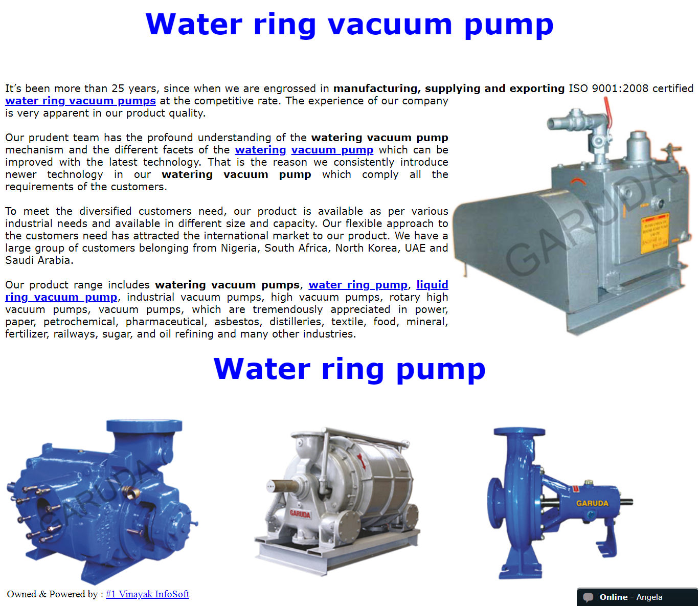 watering vacuum pump