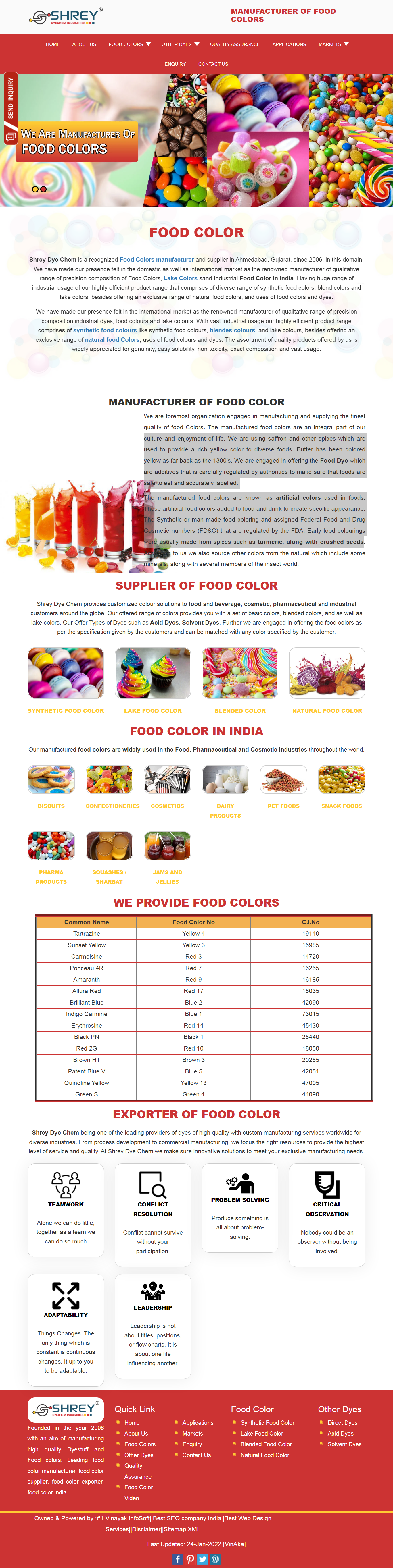 food color india