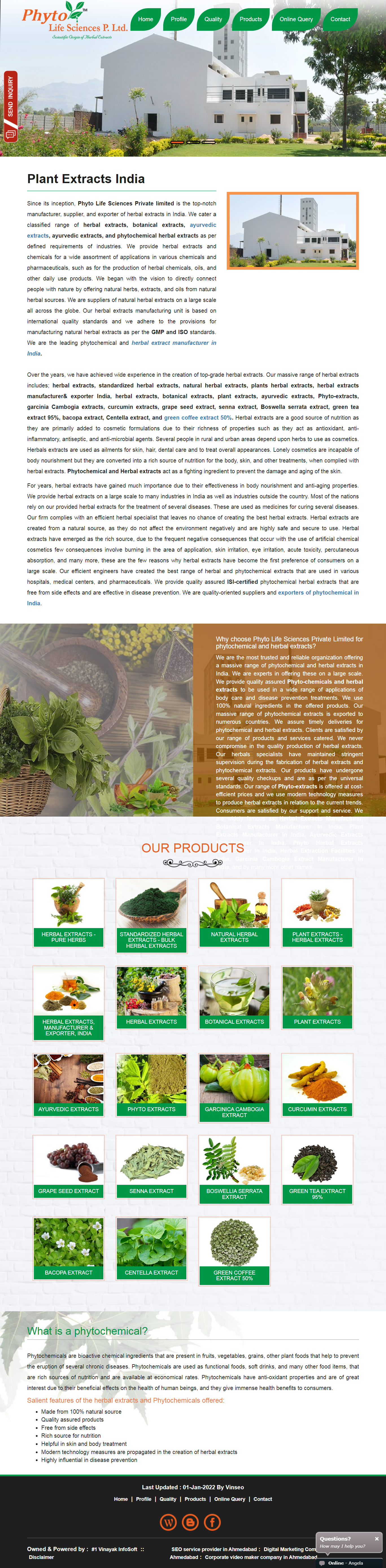 plant extracts india